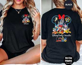 Personalized Disney Family Vacation Shirt, Custom Disney Shirts