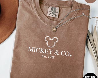 Disney Mickey & Co Sweatshirt, Disney Comfort Color Shirts, Custom Vintage Shirt