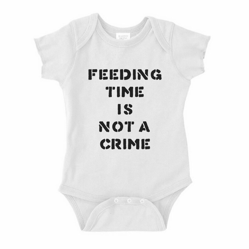 Feeding Time is Not A Crime Infant OnePiece Bodysuit Creeper Crawler