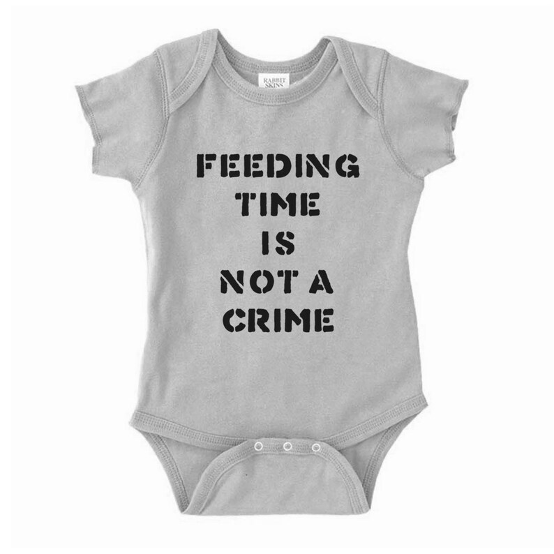 Feeding Time is Not A Crime Infant OnePiece Bodysuit Creeper Crawler