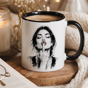 Statement Tasse mit frechem Spruch | Not Your Babe Babe | Lustige Kaffeetasse | Geschenk für Frauen | Humor Tasse | Schwarz Weiß