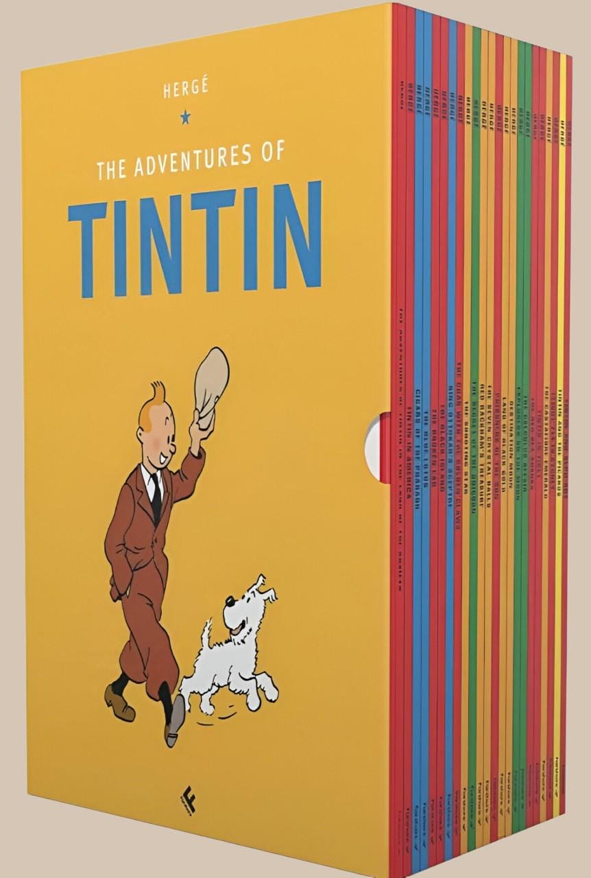 The Adventures of Tintin (23 Titles Set) by Hergé (english