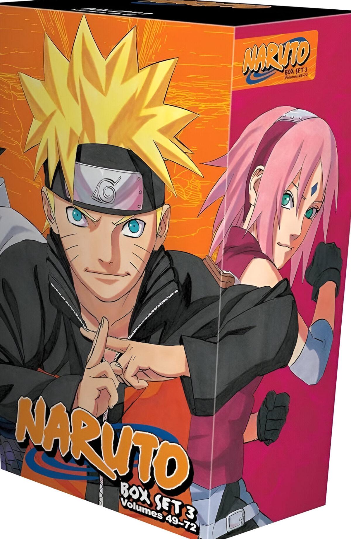 Naruto Box Set 3 Volumes 49-72 英語版 Naruto Graphic Novels Box Set 3: Volumes 49-72 with Premium