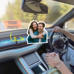 Personalized Photo Car Air Freshener: Custom Pet Memorial Gift