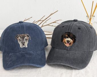 Op maat geborduurde pet - Gepersonaliseerde baseballpet voor hond of kat, cadeau voor dierenliefhebbers