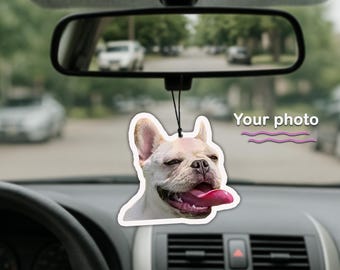 Aromatizante de aire con foto de mascota personalizado, ambientador de coche con foto personalizado, regalo conmemorativo para amigos