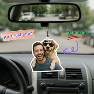 Personalized Photo Car Air Freshener: Custom Memory Gift