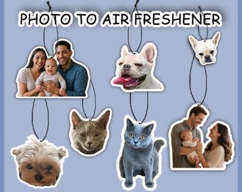 Désodorisant photo personnalisé pour voiture, cadeau personnalisé pour animal de compagnie