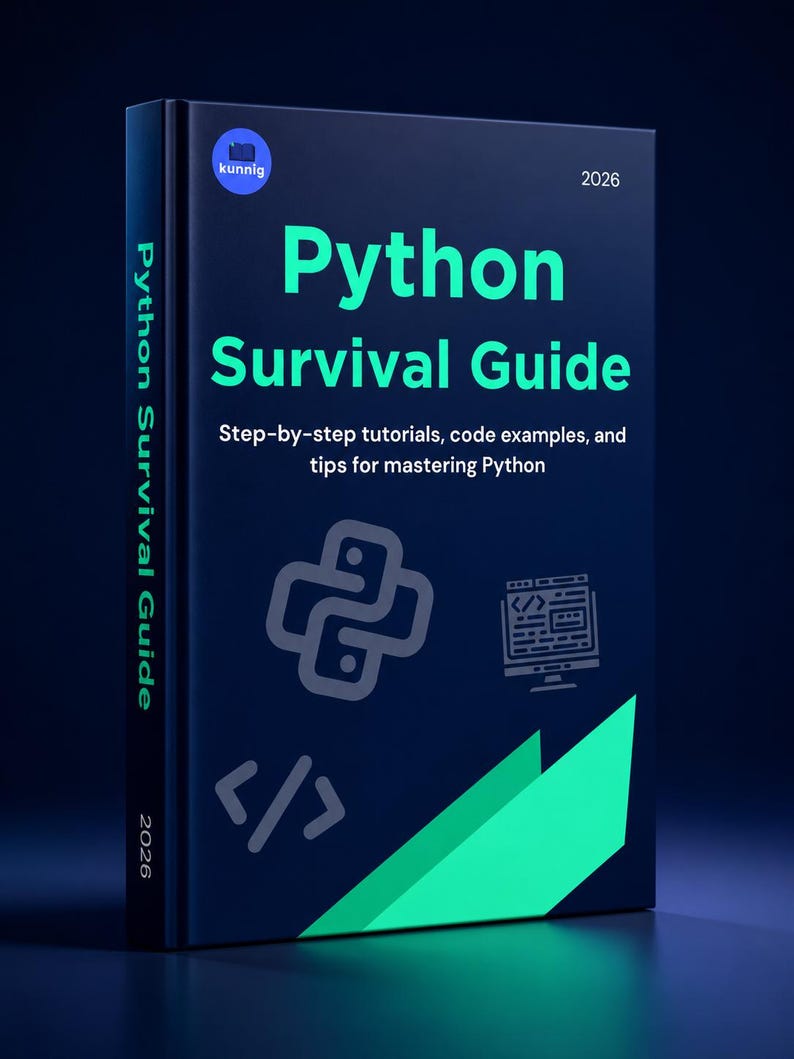 Python Study Guide | Printable Beginner Step-by-Step Programming Lessons & Cheat Sheet PDF image 1