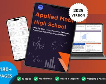 Toegepaste wiskundestudie pdf | Stapsgewijze wiskundige lessen, formules, voorbeeldopgaven en werkblad
