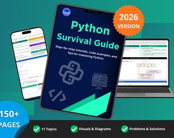 Python Lernführer | Druckbare Schritt-für-Schritt-Programmierlektionen & Spickzettel PDF