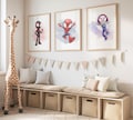 Spidey and Friends Set of 3 Watercolor Prints, Spidey, Spin and Ghost-Spider, Minimalist Kids Decor (Digital Download) product logo