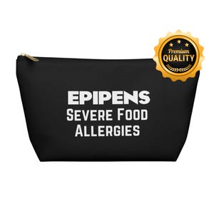 Medizinischer Alarm Epipens Schwere Lebensmittelallergien Beutel, personalisierte Rettungs Medaillons Organizer Tasche mit Namen, benutzerdefinierte Allergie Medikamente Fall