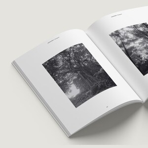 Minimalist travel photo book template in Canva featuring an Okinawa beach layout, DIY coffee table book design with modern editorial style and clean aesthetic pages, evoke layout studio