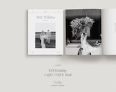 Wedding Coffee Table Book Template: Modern Elegant Magazine Album (Canva Editable, Digital Download) 02
