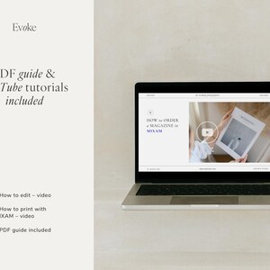 May include: A laptop displaying a video tutorial on how to order a magazine. The screen shows the text "HOW to ORDER a MAGAZINE in MIXAM". The image also includes the text "PDF guide & YouTube tutorials included".