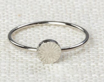 Circle Midi Vintage Ring Silver Knuckle Ring US Womens Sizes 7D