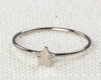 Star Midi Vintage Ring Silver Knuckle Ring US Womens Sizes 7D