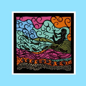 Mermaid art card
