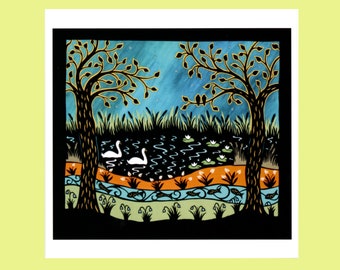 Swan Lake art card