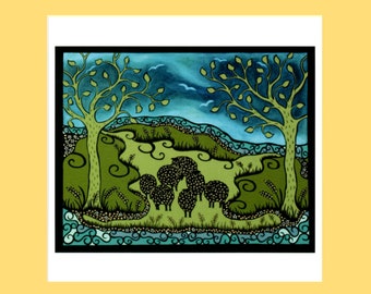 The meadow  art card