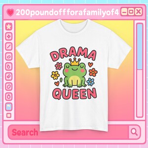 Drama Queen Tee, Drama Queen T-Shirt, Drama Queen Shirt, Drama Queen Apparel, Drama Queen Clothing, Unisex Heavy Cotton Tee, Drama Queen