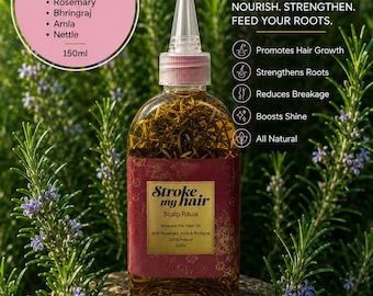 Ayurvedic Hair Growth Oil | Rosemary, Amla, Bhringraj Scalp Treatment