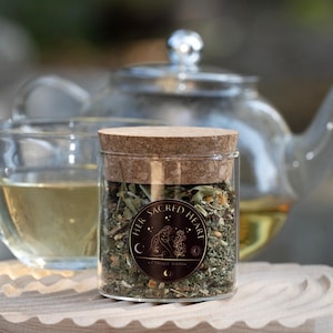 Her Sacred Heart – Motherwort and Hawthorn Herbal Tea | Heart Healing, Emotional Balance, Calming, Anxiety, PMS, Perimenopause Herbal Blend