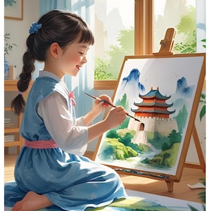 Chinese Digital Coloring Book | PNG File | Digital Download