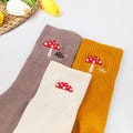 Embroidered Mushroom Socks, Custom Socks with Name, Text & Design, Personalized Socks, 8 Colors, 2 Sizes, Bridesmaid Gift, Christmas Gift product logo