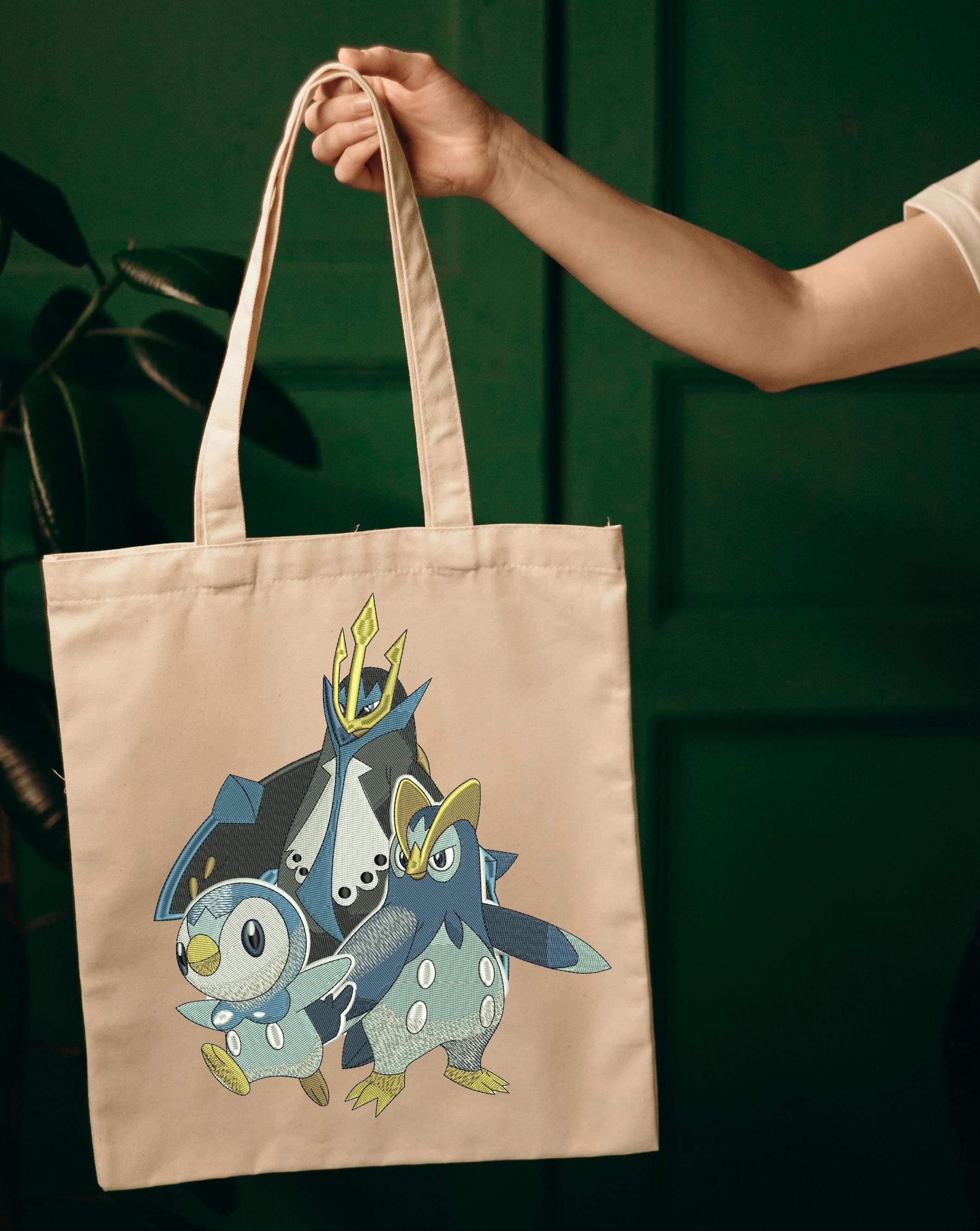 ポッチャマ ポケモン 刺繍デザイン、4サイズ (dst、exp、hus、pes、vp3