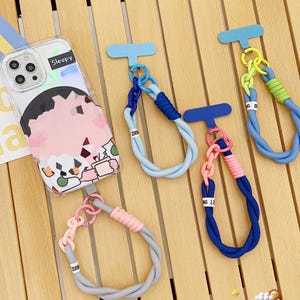 Colorful Braided Phone Strap – Wrist Bracelet Holder for Smartphones
