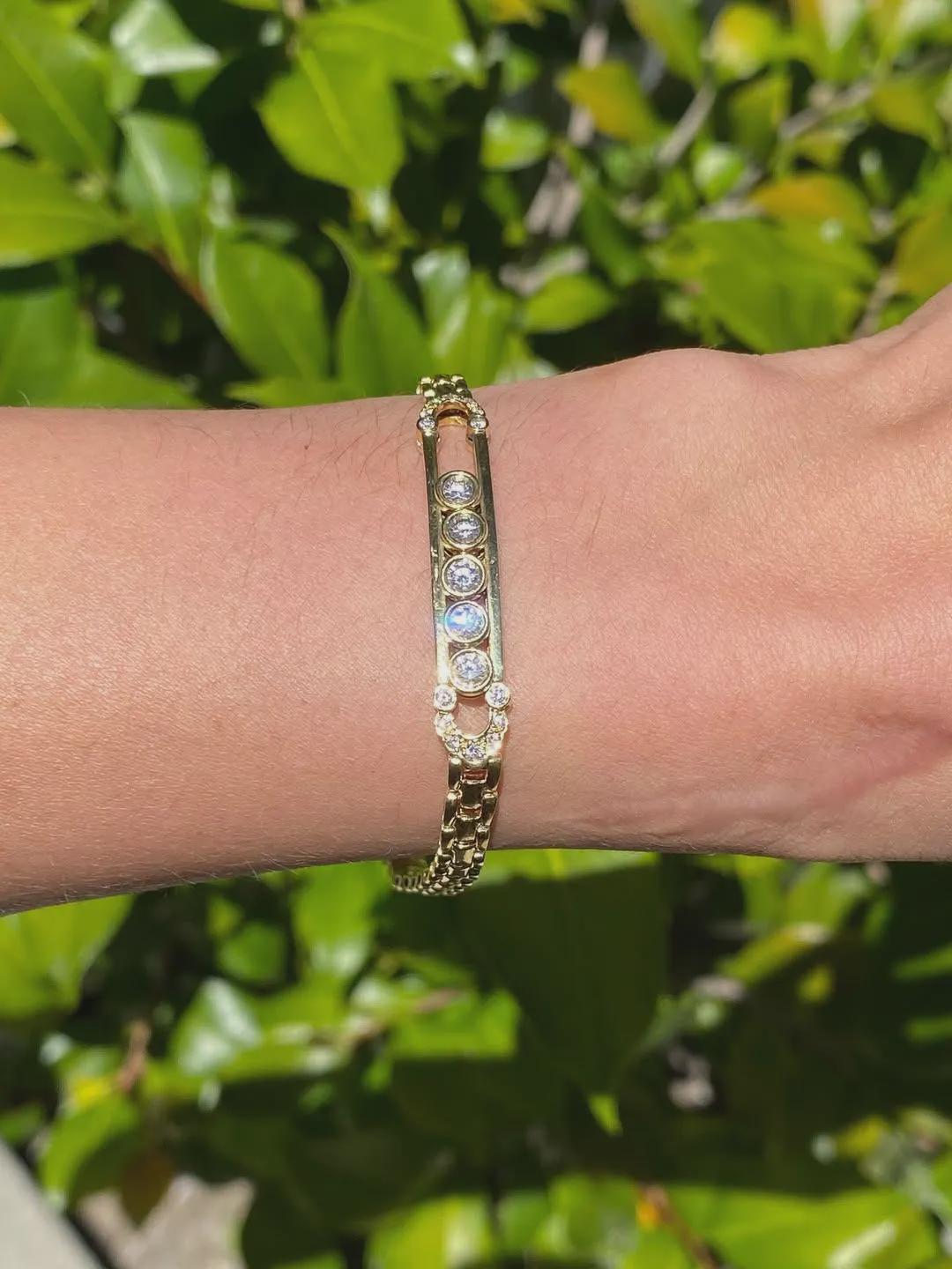 Panther Link 10k Bracelet - Etsy