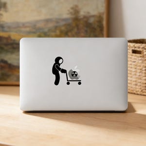 Divertida funda Hazmat para MacBook Pro 14 16 Air 13 15 M3 M4, funda transparente con humor radioactivo para portátil, accesorio tecnológico con memes geek, regalo para él.