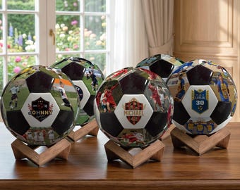 Personalized Custom Photo & Text Soccer Ball - Unique Gift for Coach, Kids, Team