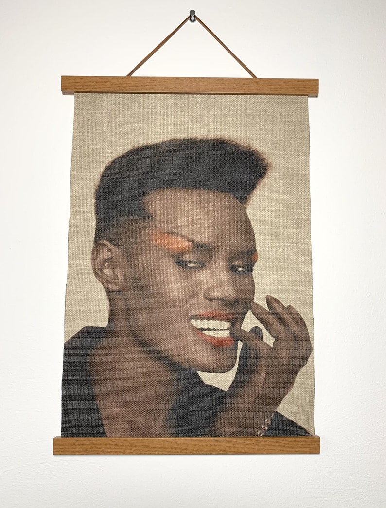 Grace Jones Art. Vintage Portrait Print. Iconic Music Art. Etsy