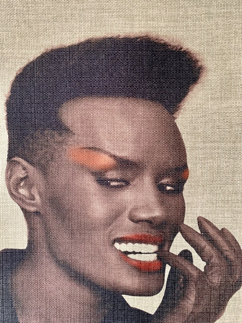 Grace Jones Art. Vintage Portrait Print. Iconic Music Art. Etsy