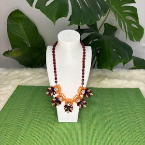 Turquoise Beaded Necklace: Handmade Boho Layering Jewelry