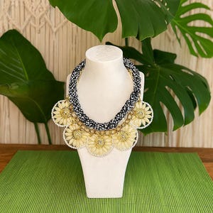 Pearl and Beaded Necklace: Elegant Boho Bridesmaid Jewelry