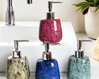 Ceramic Soap Dispenser: Unique  Bathroom Soap Bottle