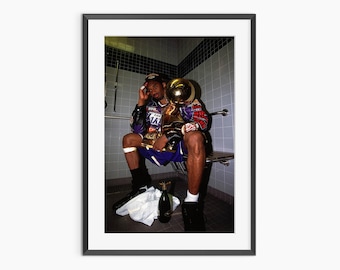 Kobe Bryant, Impresiones fotográficas, Arte mural de baloncesto, Póster de Kobe Bryant, Arte mural retro, Póster deportivo, Arte mural de calidad museística