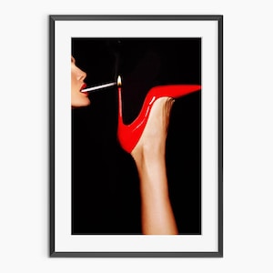 barbie smoking cigarette poster Barbie Smoking Print