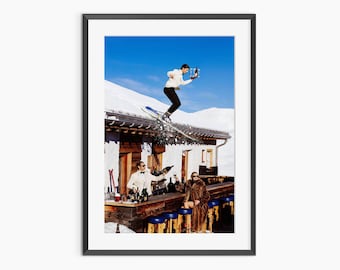 Club Paradiso, Fotografie Drucke, Tony Kelly, Ski Drucke, St Moritz, Fine Art Print, Winter Druck, Luxusdruck, Wandkunst in Museumsqualität