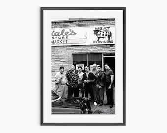 Sopranos Wall Art, Photography Prints, TV Series Poster, Black and White Prints, The Sopranos Poster, Museum Quality Wall Art