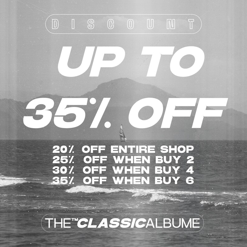 The image is a promotional poster for a classical album, featuring a seascape with a sailboat in the background.