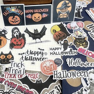 Halloween Sticker Pack: Spooky Gothic and Vintage Journal Decor image 8