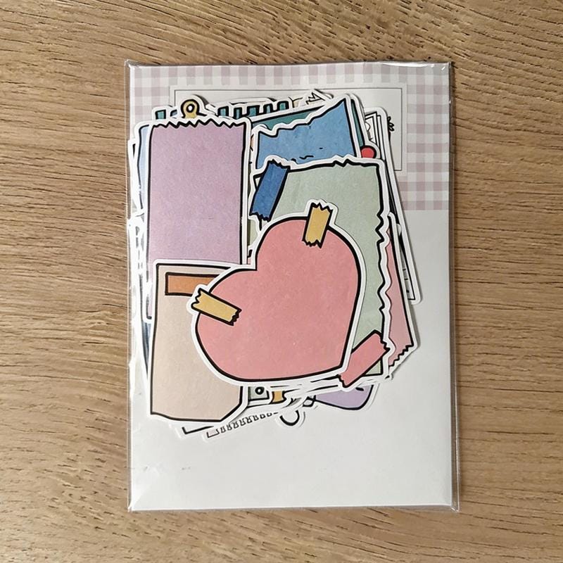 Writable Memo Stickers, Ripped Edge Note Labels for Journal Planner ...