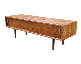 Mid Century Low Profile Media Stand - MADE TO ORDER 90 days
