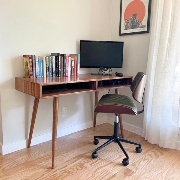 Mid Century Desk Etsy