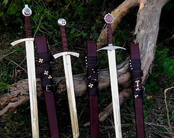 Hand-Forged Knights Templar Sword – Medieval Replica With Scabbard